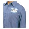 Avery Flexible Adhesive Name Badge Label, 3.38x2.33, White/Blue Border, PK40 05151